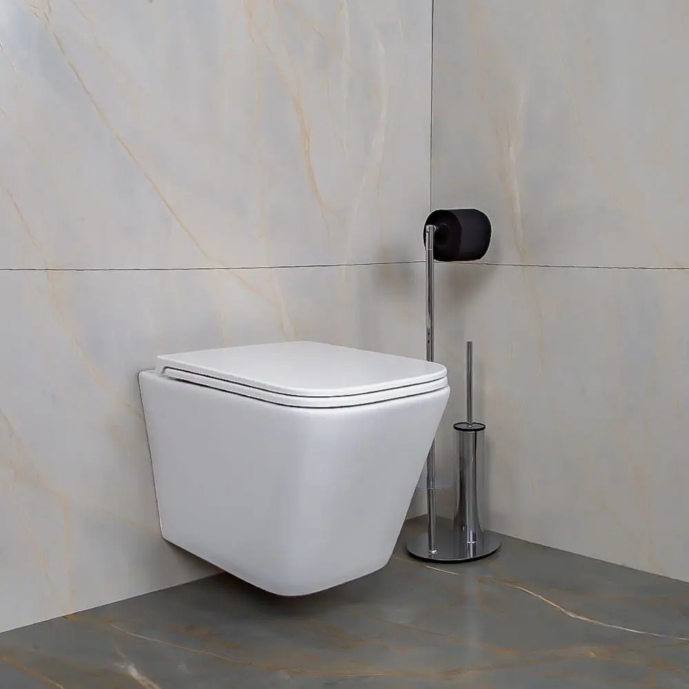 Фото 13 Унитаз подвесной AVS Модерн безободковый с сиденьем микролифт белый Фото 13 Унитаз подвесной AVS Модерн безободковый с сиденьем микролифт белый