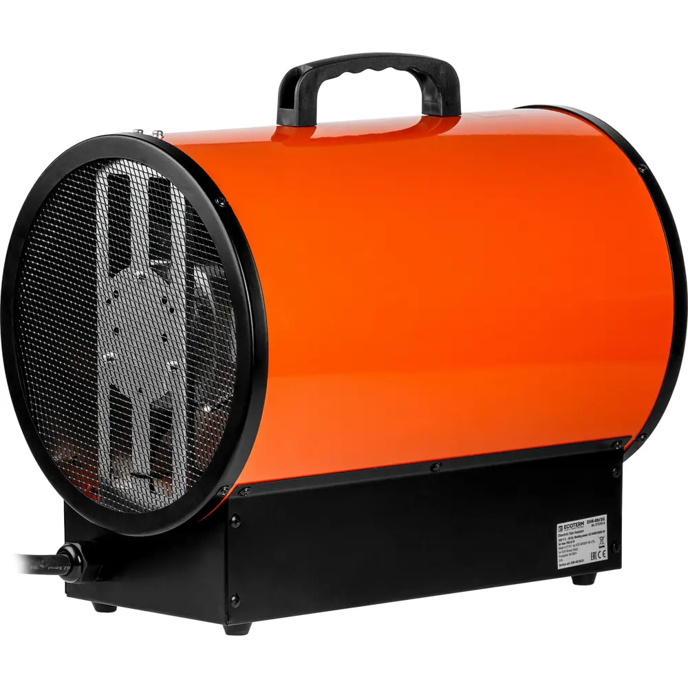 Фото 6 Тепловая пушка электрическая Ecoterm EHR-09/3G (ET3722-6) 9000 Вт Фото 6 Тепловая пушка электрическая Ecoterm EHR-09/3G (ET3722-6) 9000 Вт