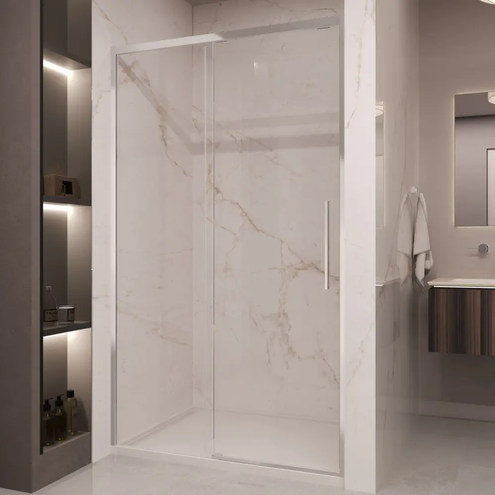 Фото Душевая дверь Vincea Stella VDS-1ST130CL 130 профиль хром стекло прозрачное Фото Душевая дверь Vincea Stella VDS-1ST130CL 130 профиль хром стекло прозрачное