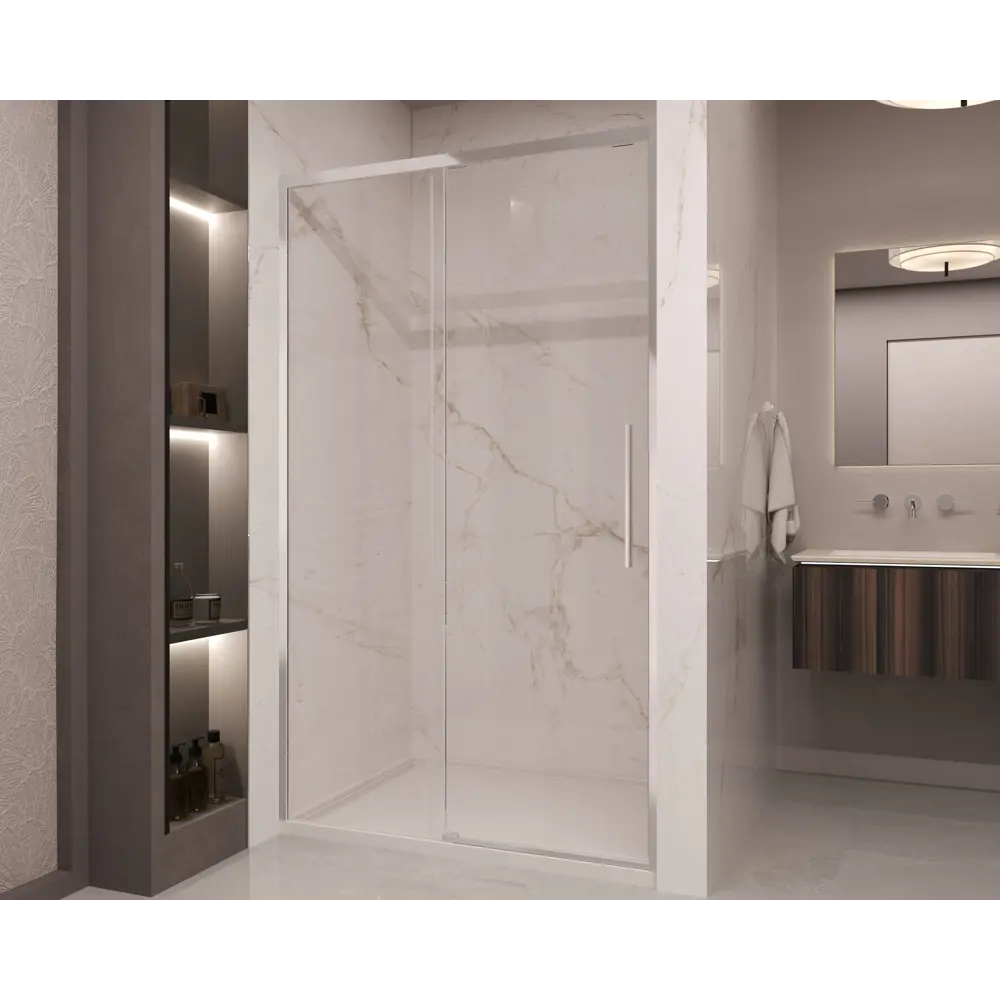 Фото 2 Душевая дверь Vincea Stella VDS-1ST160CL 160 профиль хром стекло прозрачное Фото 2 Душевая дверь Vincea Stella VDS-1ST160CL 160 профиль хром стекло прозрачное