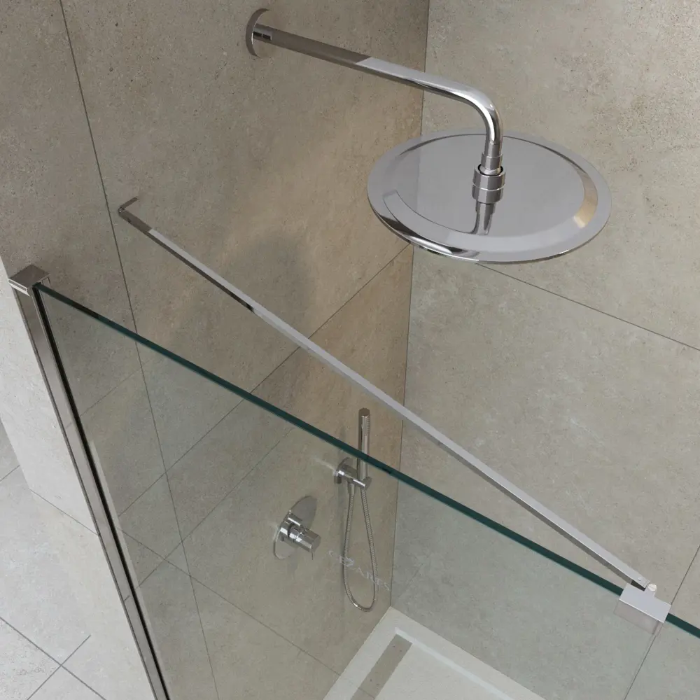 Фото 2 Душевая перегородка Cezares LIBERTA-L-1-TB-105-C-Cr 105x195см хромированный профиль Фото 2 Душевая перегородка Cezares LIBERTA-L-1-TB-105-C-Cr 105x195см хромированный профиль