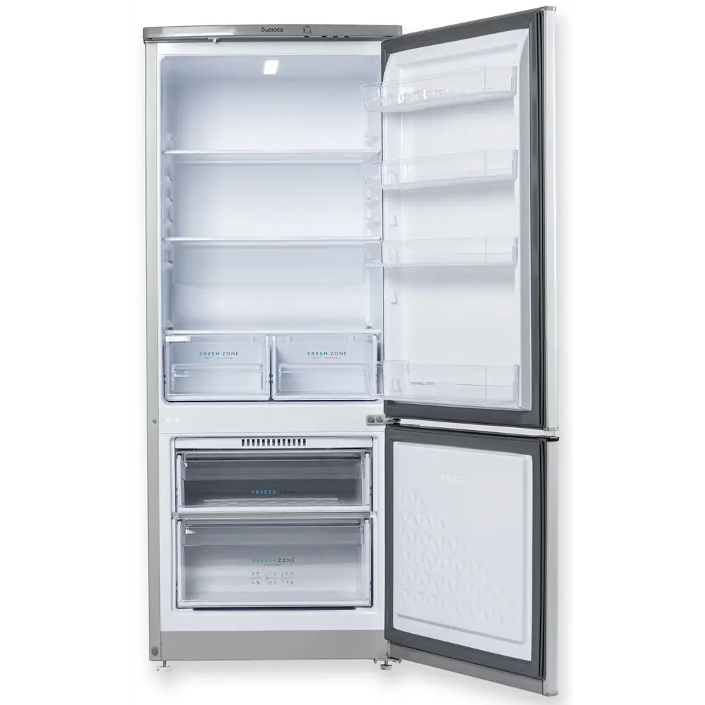 Фото 3 Отдельностоящий холодильник Бирюса M551 58x145 см цвет серебристый металлик Фото 3 Отдельностоящий холодильник Бирюса M551 58x145 см цвет серебристый металлик