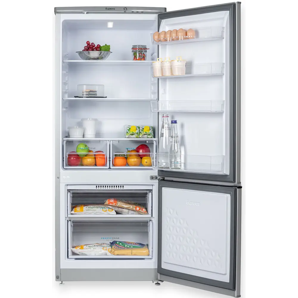 Фото 4 Отдельностоящий холодильник Бирюса M551 58x145 см цвет серебристый металлик Фото 4 Отдельностоящий холодильник Бирюса M551 58x145 см цвет серебристый металлик