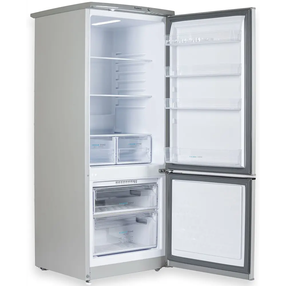 Фото 5 Отдельностоящий холодильник Бирюса M551 58x145 см цвет серебристый металлик Фото 5 Отдельностоящий холодильник Бирюса M551 58x145 см цвет серебристый металлик