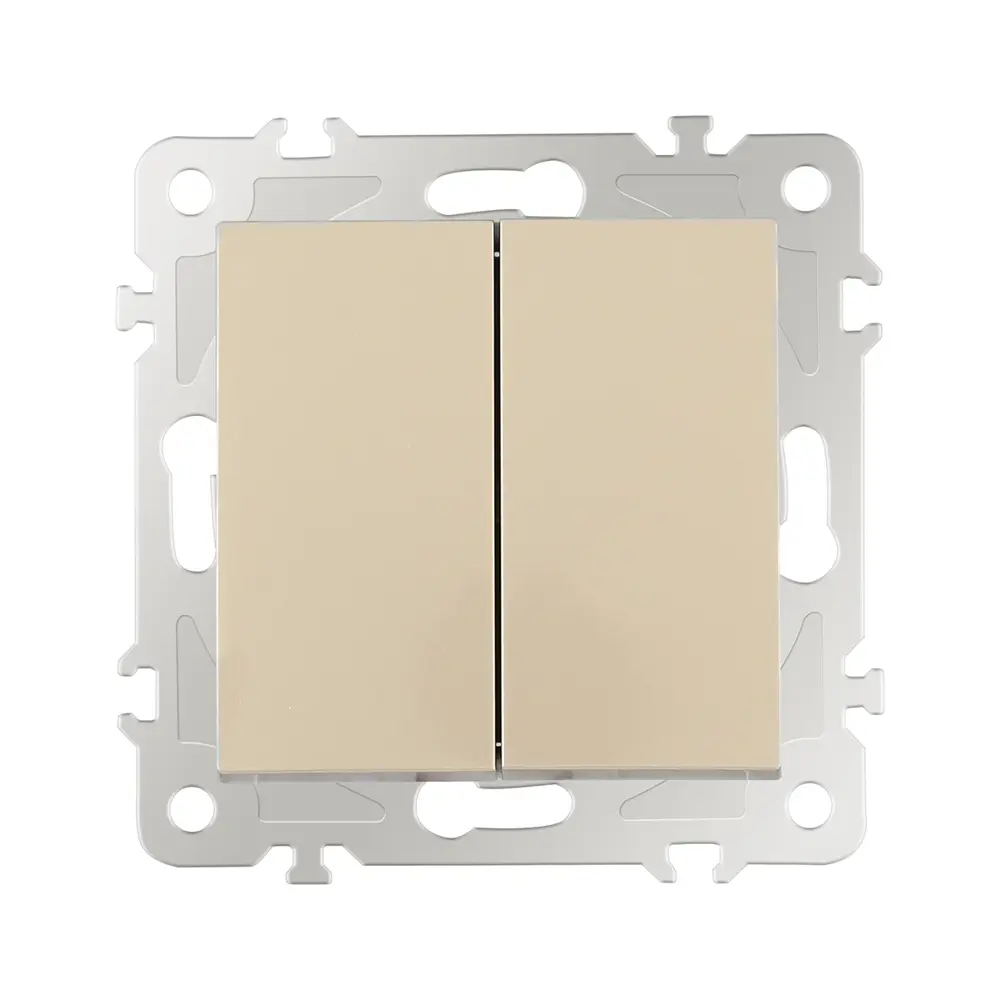 Фото 5 Выключатель встраиваемый Arte milano 206.30-2.shampan 2 клавиши цвет шампань Фото 5 Выключатель встраиваемый Arte milano 206.30-2.shampan 2 клавиши цвет шампань