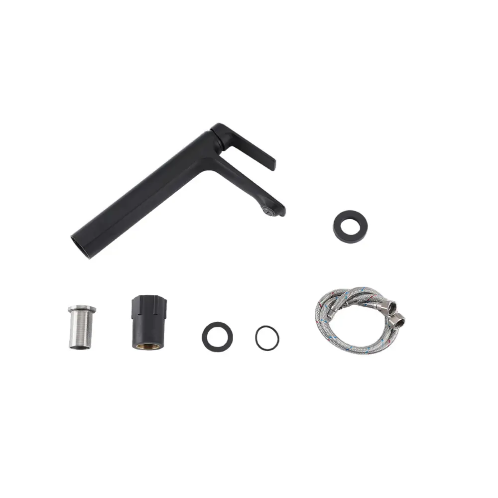 Фото 4 Смеситель для раковины Frap F1052-66 однорычажный цвет черный Фото 4 Смеситель для раковины Frap F1052-66 однорычажный цвет черный