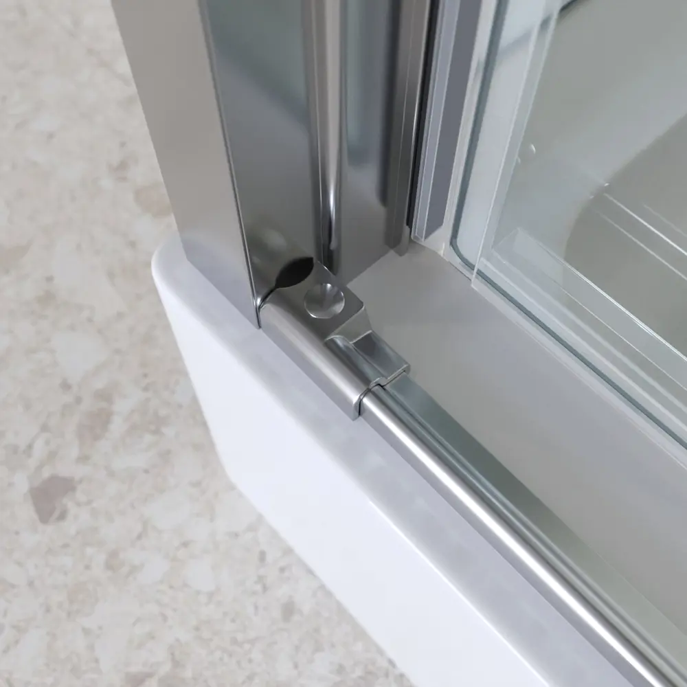 Фото 3 Душевой уголок Belbagno MARINO MARINO-2-AH-1-130/100-C-Cr прямоугольная 130x100см хромированный профиль эффект стекла прозрачный