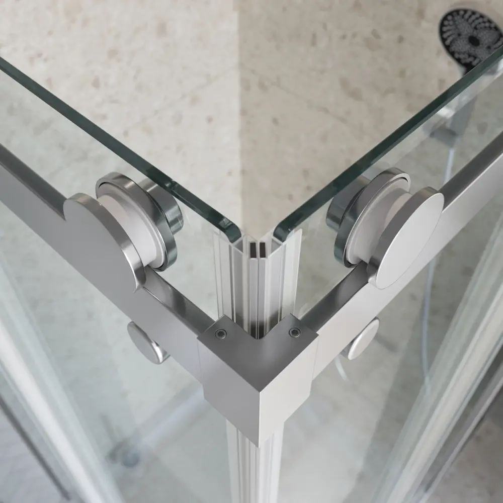 Фото 7 Душевой уголок Belbagno MARINO MARINO-2-AH-1-150/100-C-Cr прямоугольная 150x100см хромированный профиль эффект стекла прозрачный