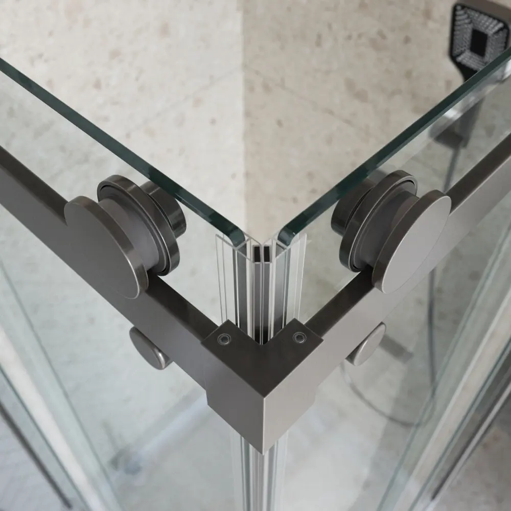 Фото 8 Душевой уголок Belbagno MARINO MARINO-2-AH-1-150/80-C-GM прямоугольная 150x80см никелированный профиль эффект стекла прозрачный Фото 8 Душевой уголок Belbagno MARINO MARINO-2-AH-1-150/80-C-GM прямоугольная 150x80см никелированный профиль эффект стекла прозрачный