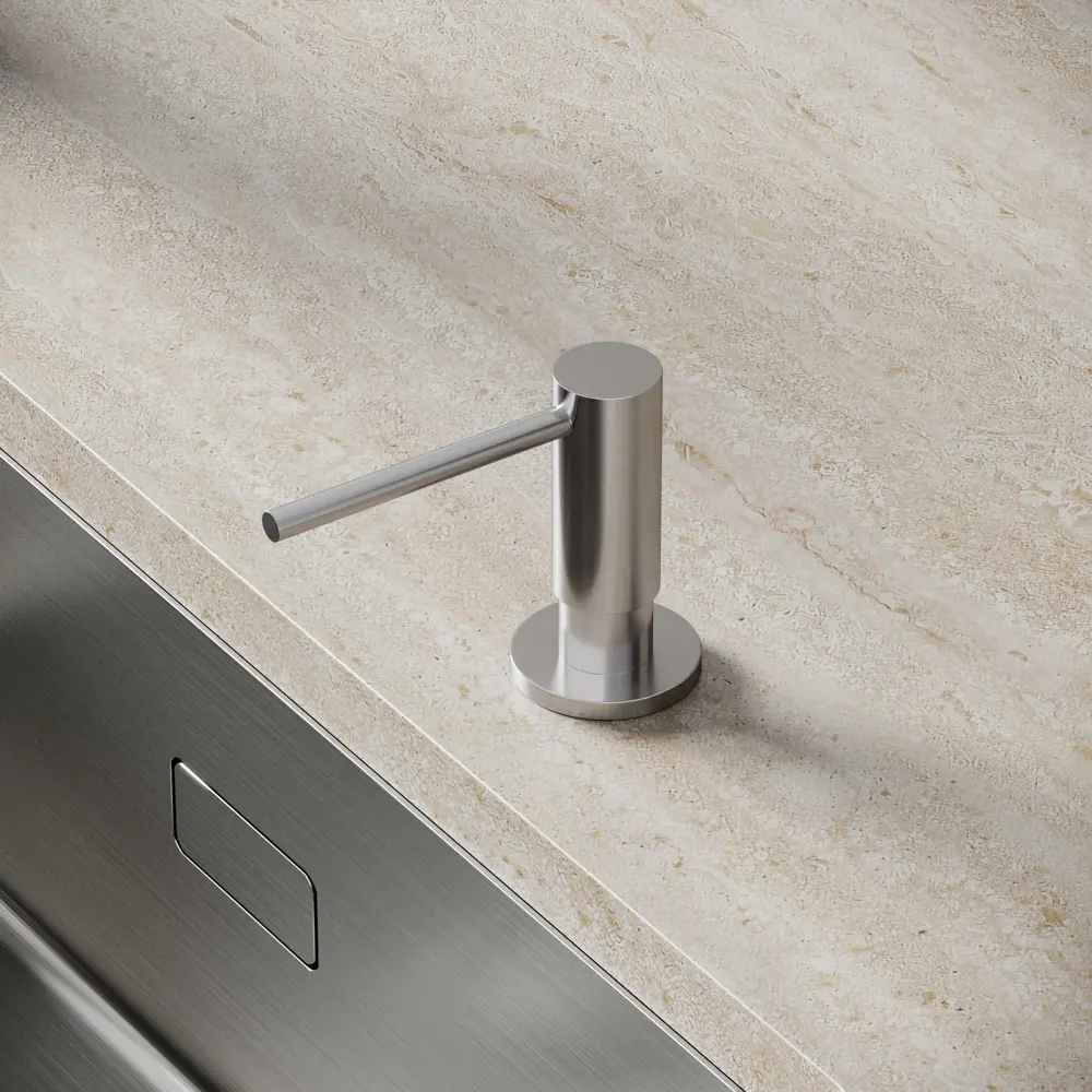 Фото 3 Дозатор для кухонной мойки Sancos SC40100BN 500 мл брашированный никель Фото 3 Дозатор для кухонной мойки Sancos SC40100BN 500 мл брашированный никель