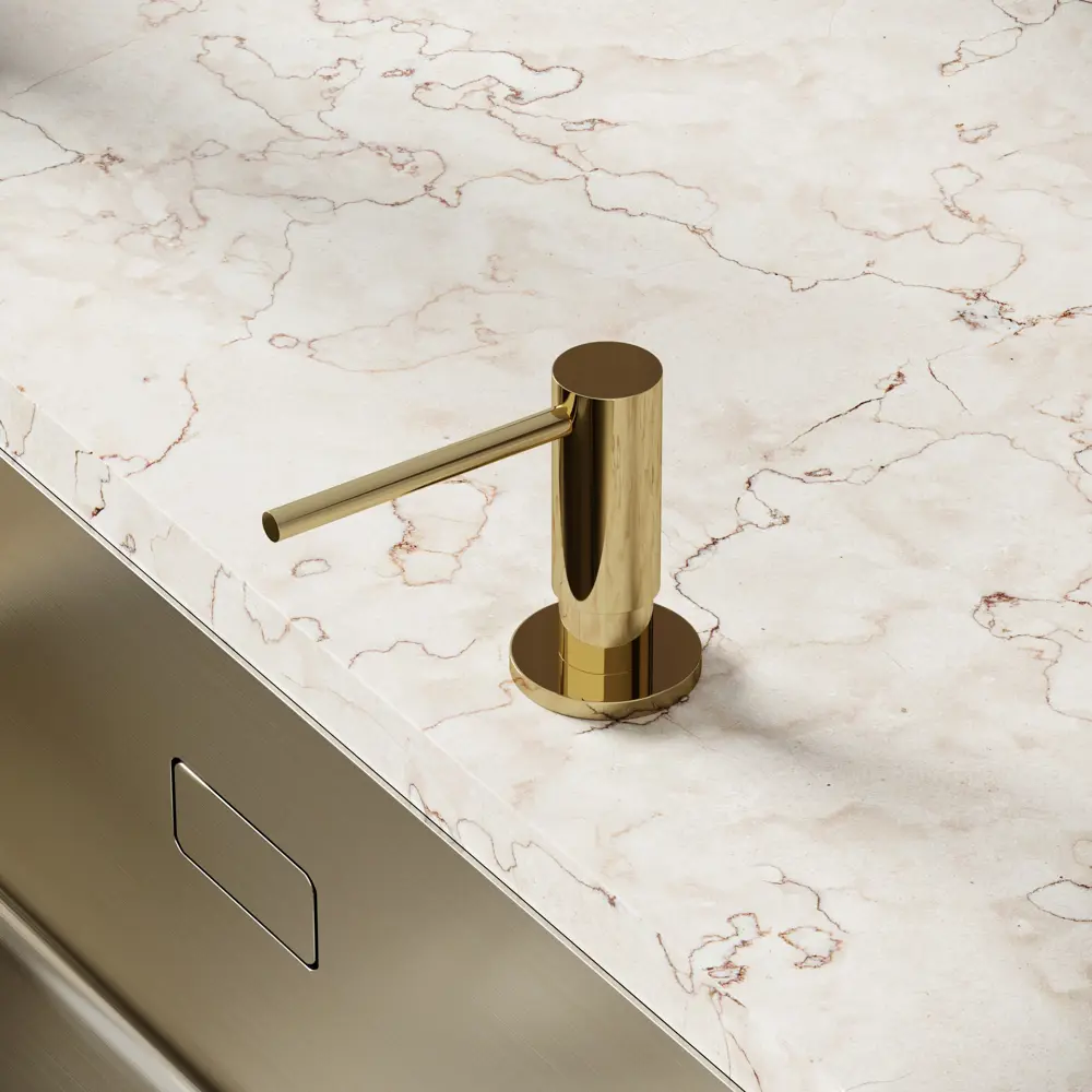 Фото 3 Дозатор для кухонной мойки Sancos SC40100ZG 500 мл полированное золото