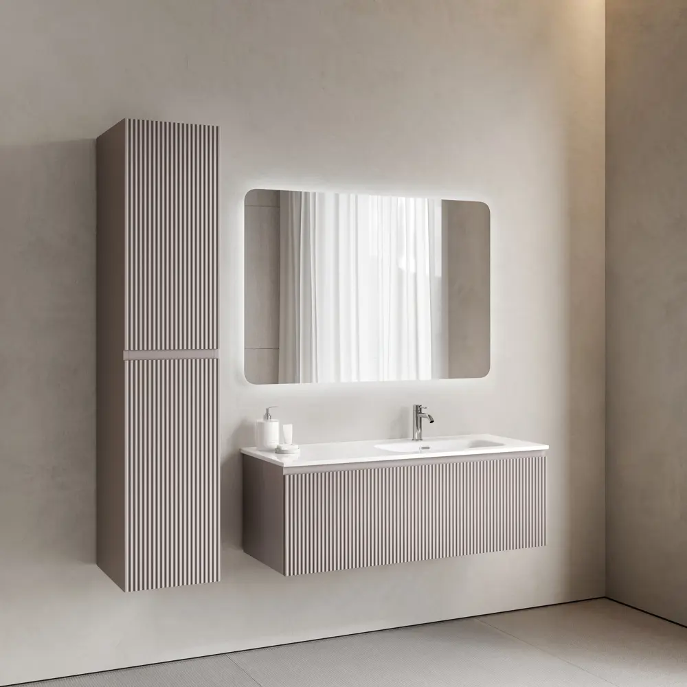 Фото 3 Тумба под раковину подвесная Sancos SNR1.0120RSM 119.5см цвет doha soft Фото 3 Тумба под раковину подвесная Sancos SNR1.0120RSM 119.5см цвет doha soft