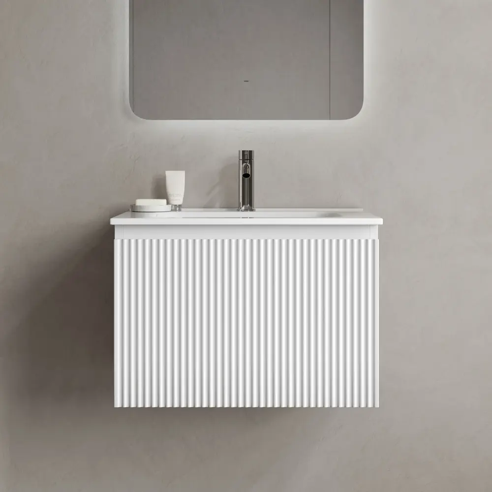 Фото 4 Тумба под раковину подвесная Sancos SNR1.060W 59см цвет bianco