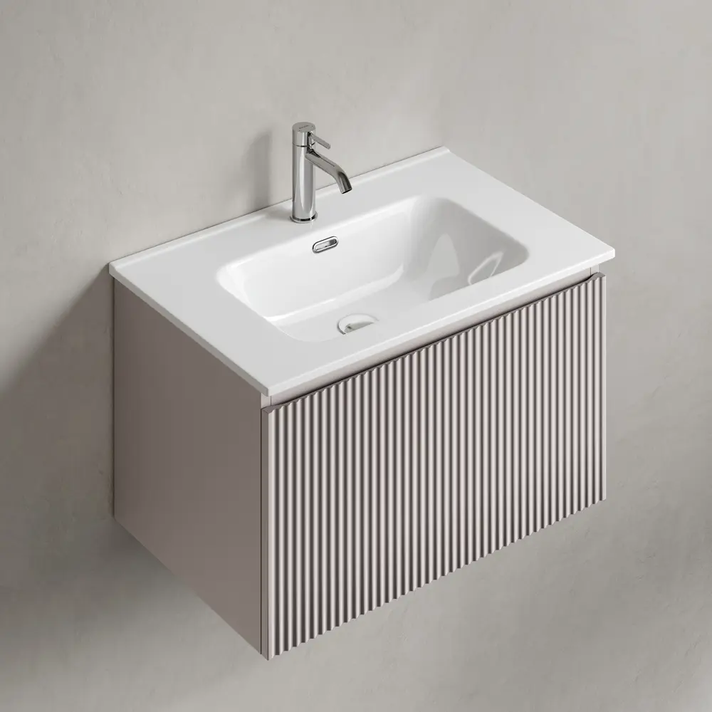 Фото 6 Тумба под раковину подвесная Sancos SNR1.070SM 69см цвет doha soft