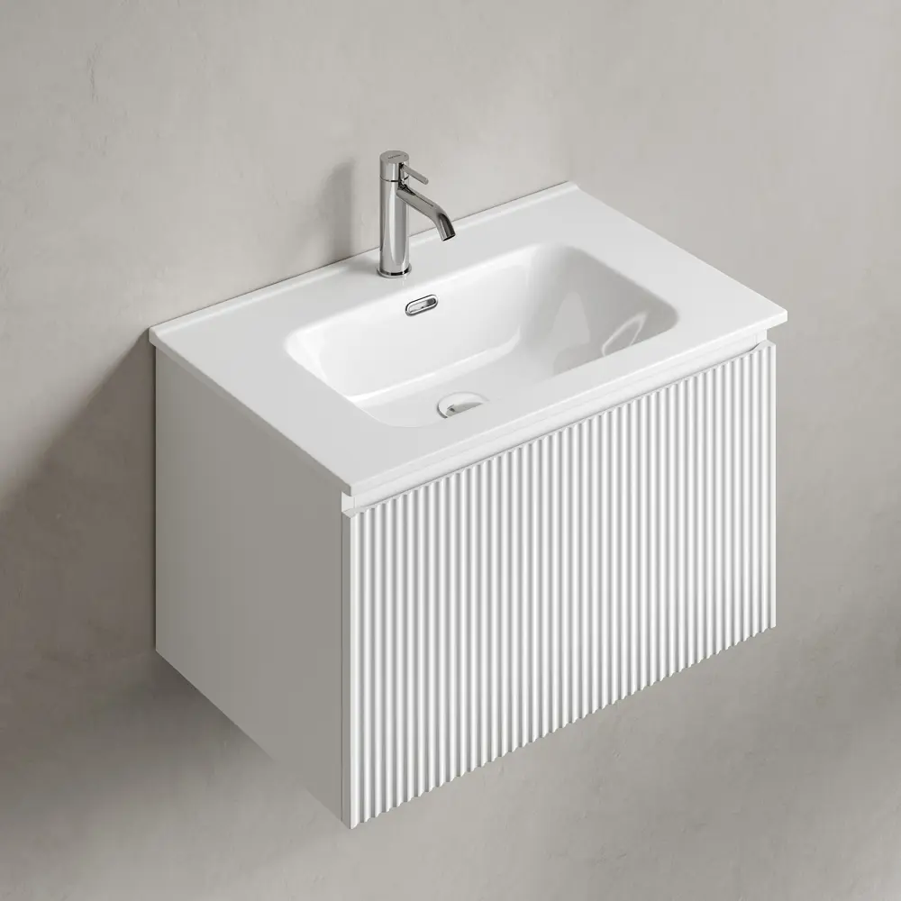 Фото 6 Тумба под раковину подвесная Sancos SNR1.070W 69см цвет bianco Фото 6 Тумба под раковину подвесная Sancos SNR1.070W 69см цвет bianco