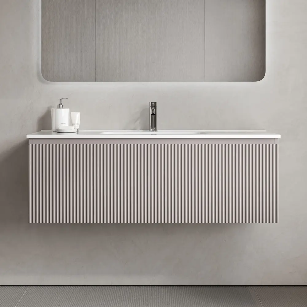 Фото 4 Тумба под раковину подвесная Sancos SNR1.0120SM 119.5см цвет doha soft