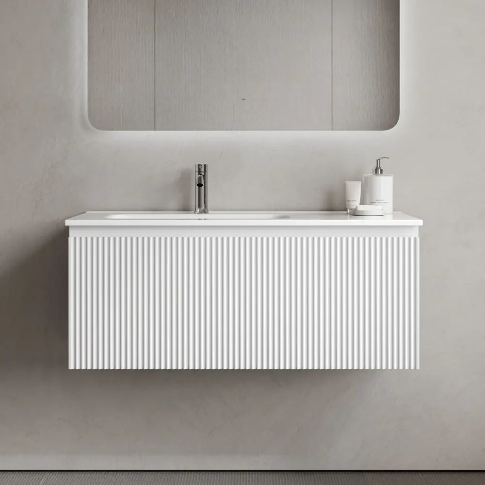 Фото 4 Тумба под раковину подвесная Sancos SNR1.0100LW 99.5см цвет bianco Фото 4 Тумба под раковину подвесная Sancos SNR1.0100LW 99.5см цвет bianco