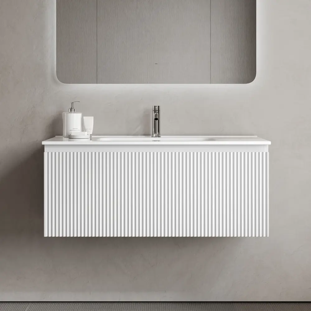 Фото 4 Тумба под раковину подвесная Sancos SNR1.0100W 99.5см цвет bianco Фото 4 Тумба под раковину подвесная Sancos SNR1.0100W 99.5см цвет bianco