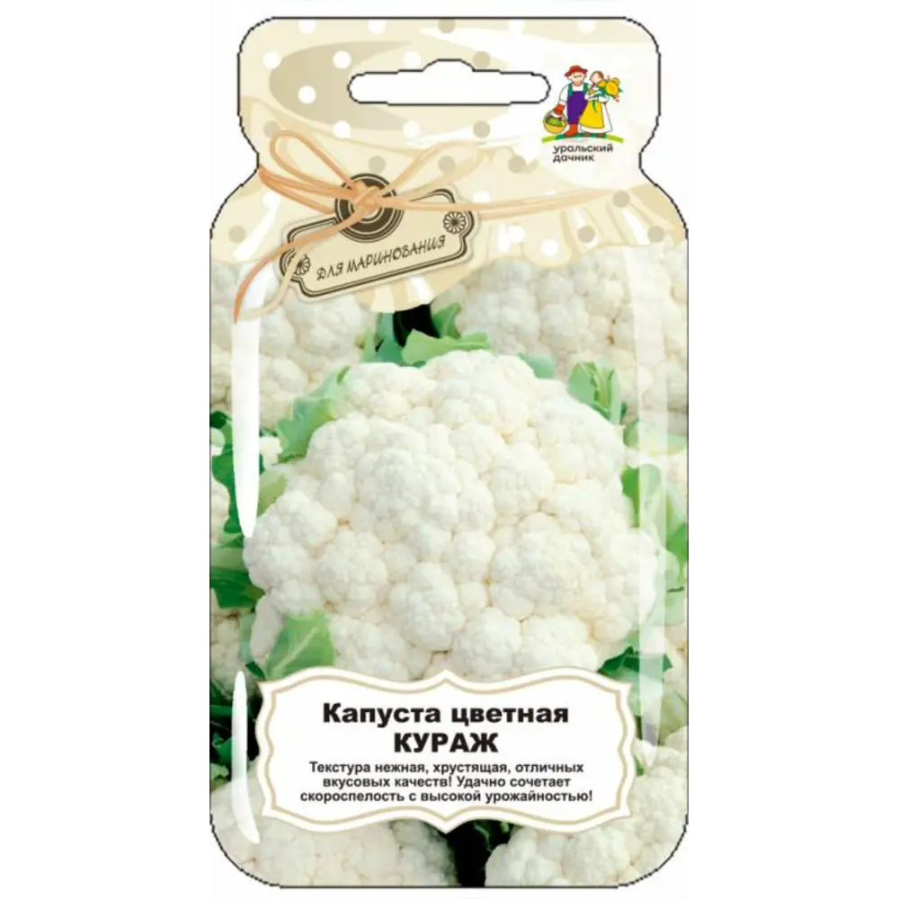 Фото Семена овощей Уральский дачник капуста цветная Кураж