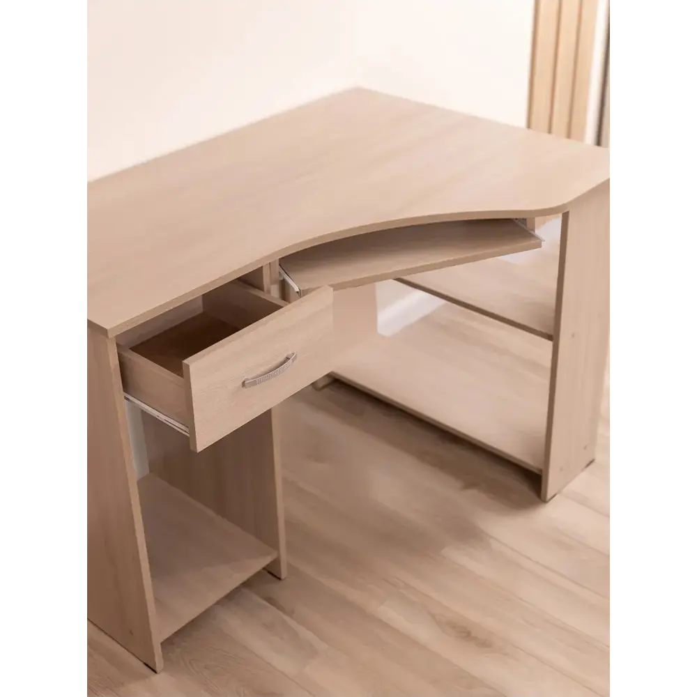 Фото 10 Cтол компьютерный Formula мебели Орлеан 110x75x76 см ЛДСП цвет ясень шимо светлый Фото 10 Cтол компьютерный Formula мебели Орлеан 110x75x76 см ЛДСП цвет ясень шимо светлый