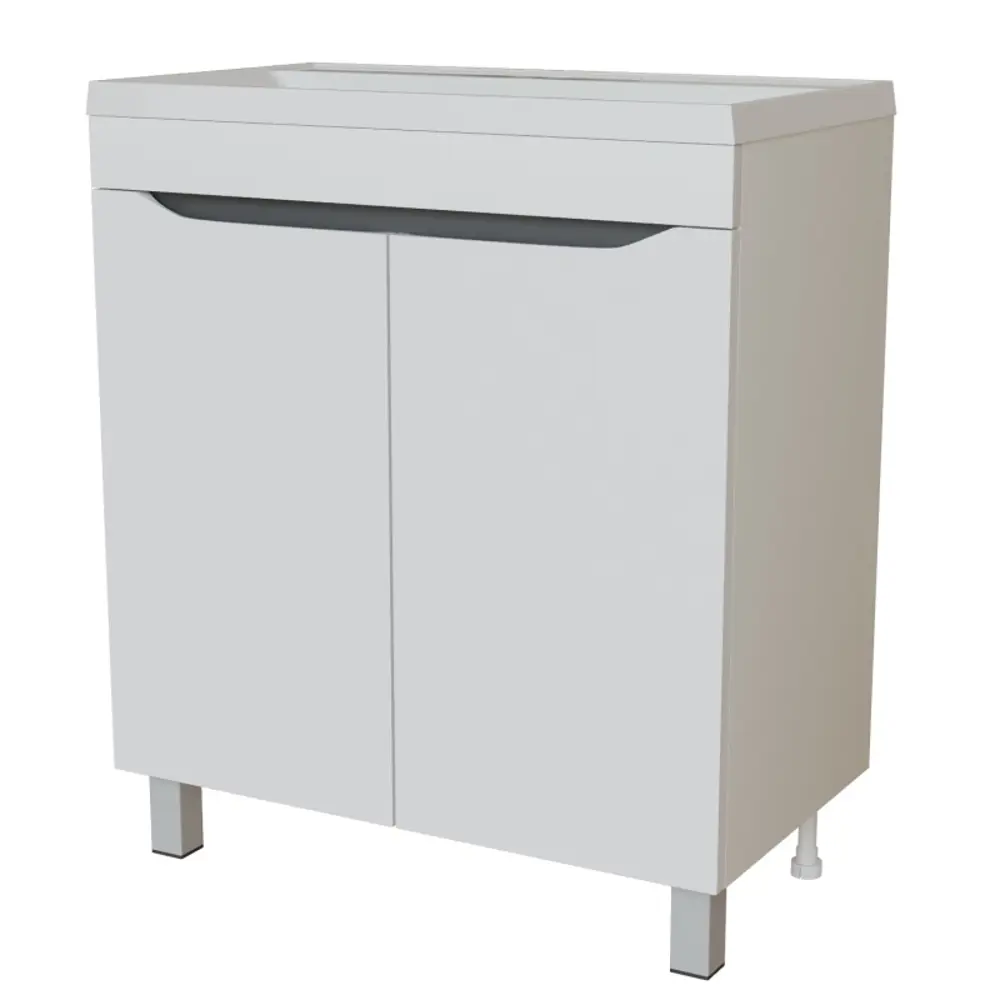 Фото Тумба под раковину напольная Mixline Лайн 554895 66см цвет белый