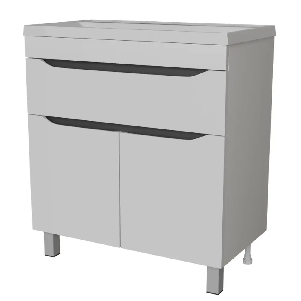 Фото Тумба под раковину напольная Mixline Лайн 553012 76см цвет белый Фото Тумба под раковину напольная Mixline Лайн 553012 76см цвет белый