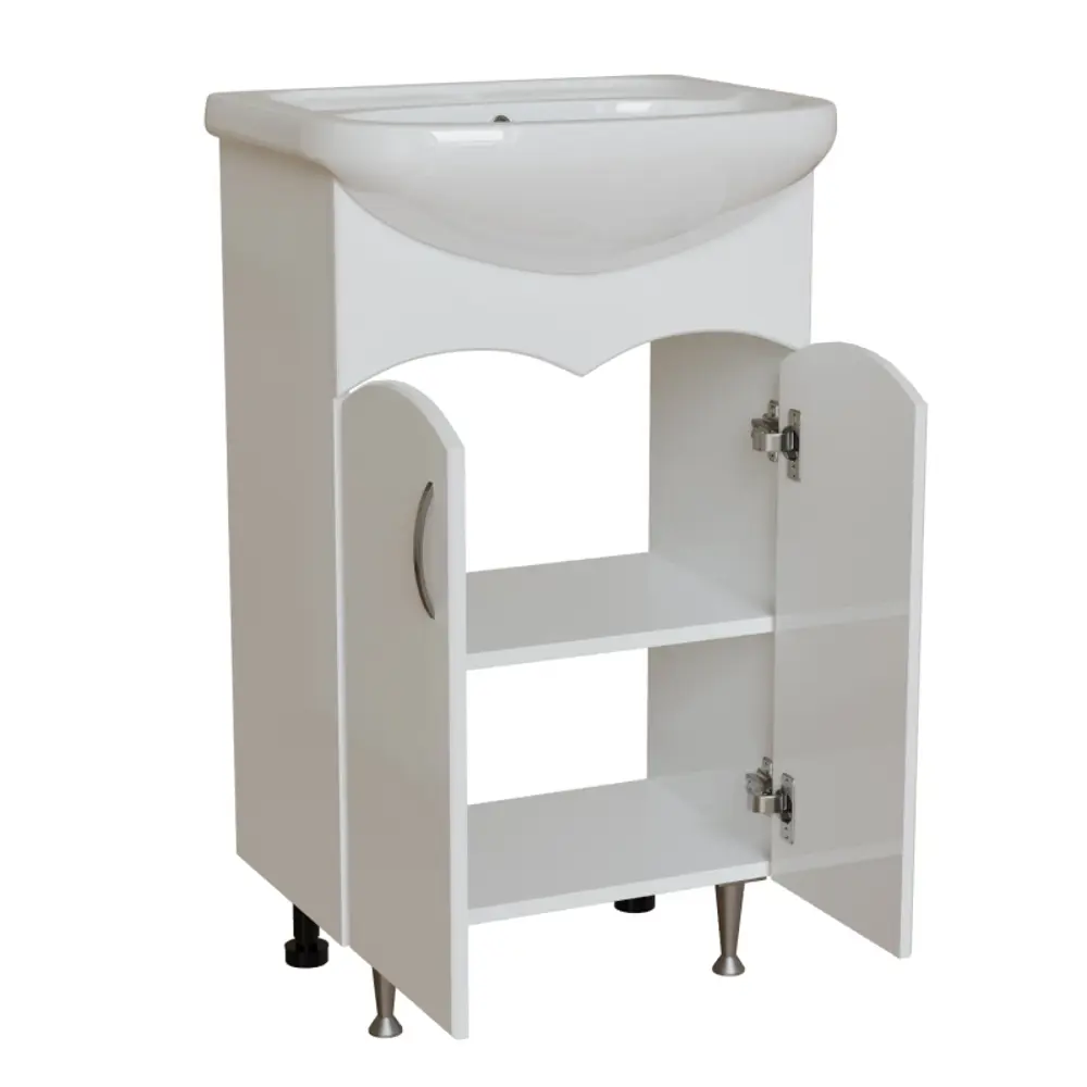 Фото 2 Тумба под раковину напольная Mixline Формат 557788 48.5см цвет белый