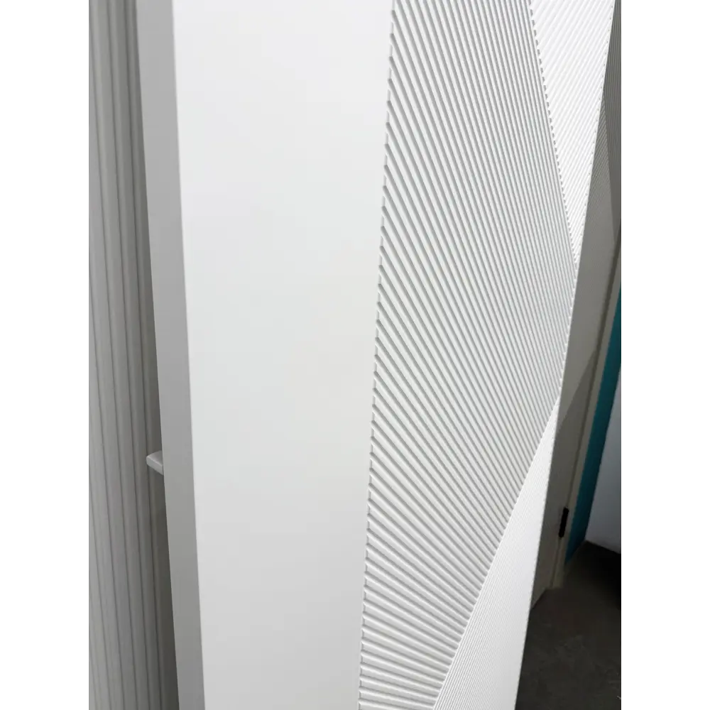 Фото 9 Комплект межкомнатной двери Wanmark Синди-13 глухая 190x55см эмаль цвет белый с коробом и наличниками