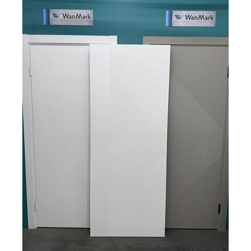 Фото 3 Комплект межкомнатной двери Wanmark Синди-13 глухая 200x80см эмаль цвет белый с коробом и наличниками Фото 3 Комплект межкомнатной двери Wanmark Синди-13 глухая 200x80см эмаль цвет белый с коробом и наличниками