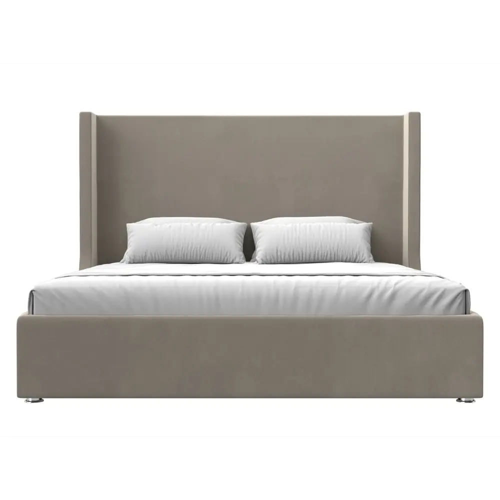 Фото 2 Кровать Ларго 180 Лига диванов 120730 200x140x211 см микровельвет цвет бежевый Фото 2 Кровать Ларго 180 Лига диванов 120730 200x140x211 см микровельвет цвет бежевый