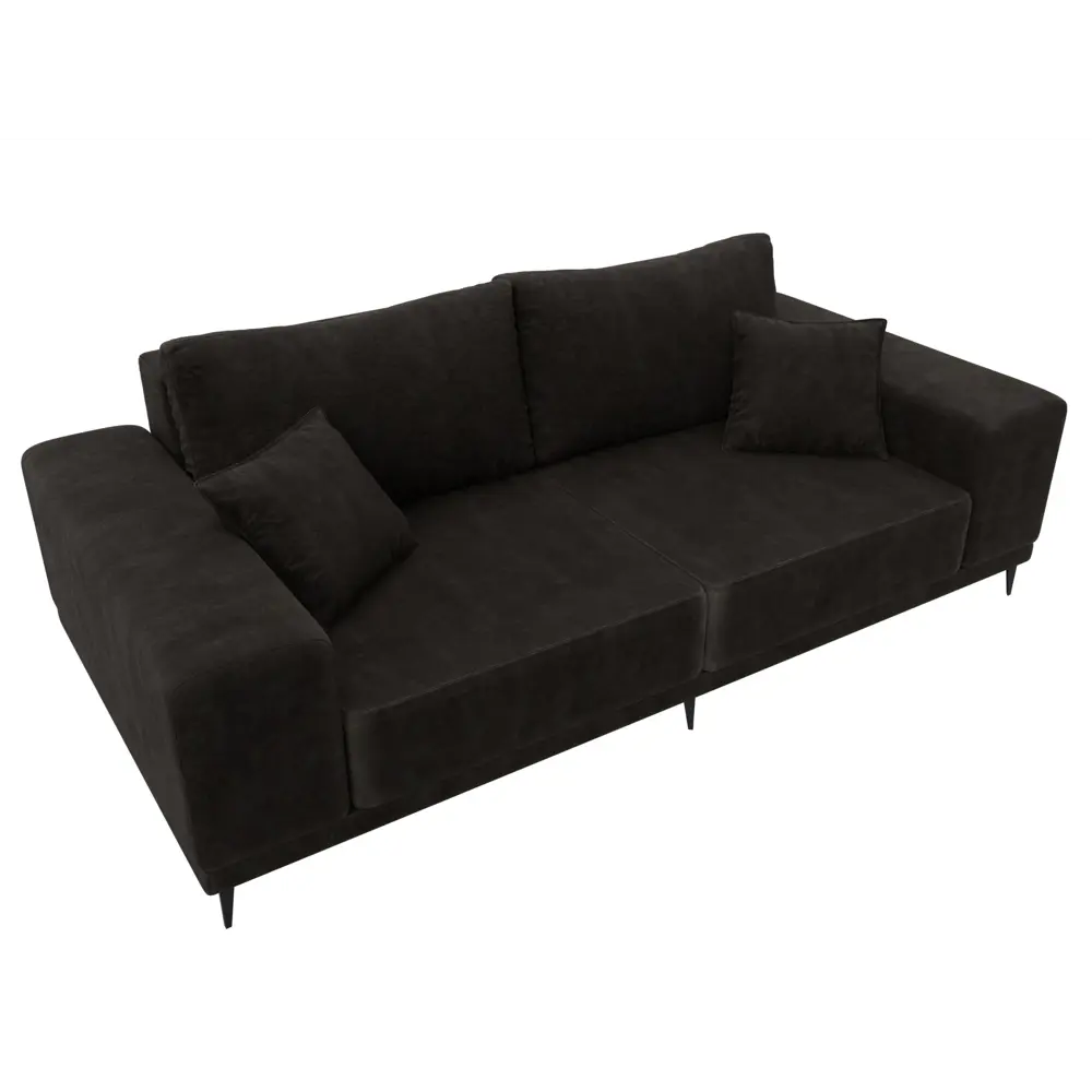 Фото 6 Диван прямой Льюес Лига диванов 126691 225x87x103 см велюр цвет brut 17 коричневый Фото 6 Диван прямой Льюес Лига диванов 126691 225x87x103 см велюр цвет brut 17 коричневый