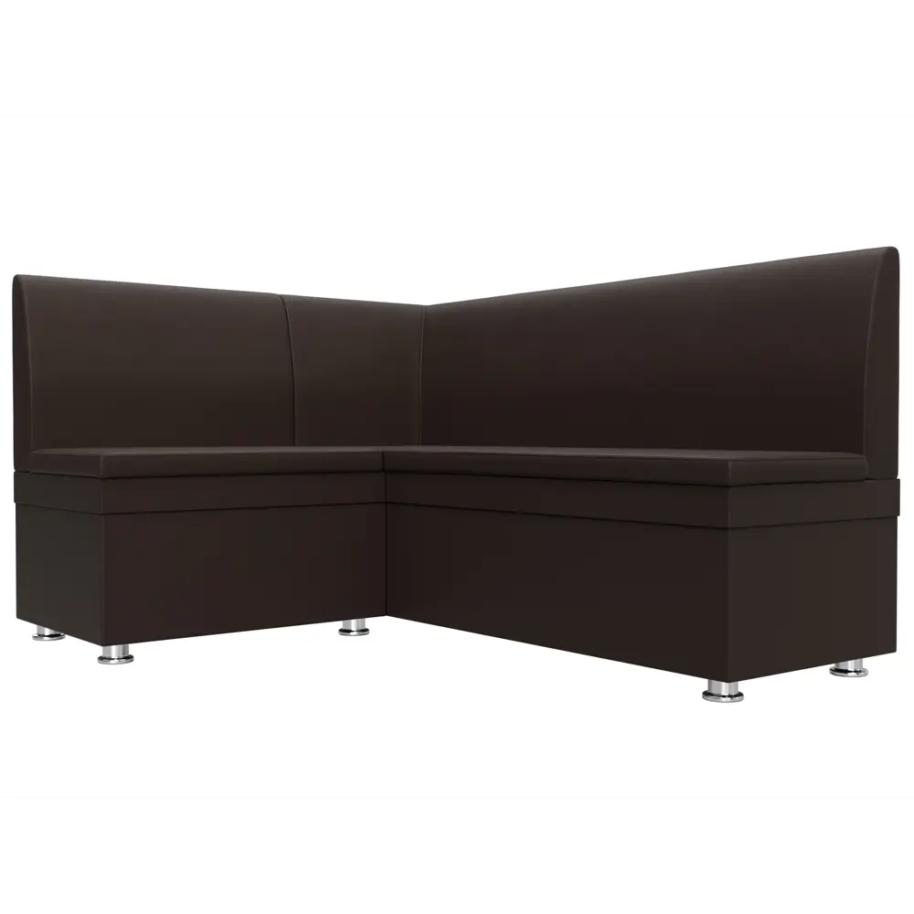 Фото 4 Диван кухонный угловой Уют левый угол Лига диванов 28385L 152x89x126 см экокожа цвет коричневый