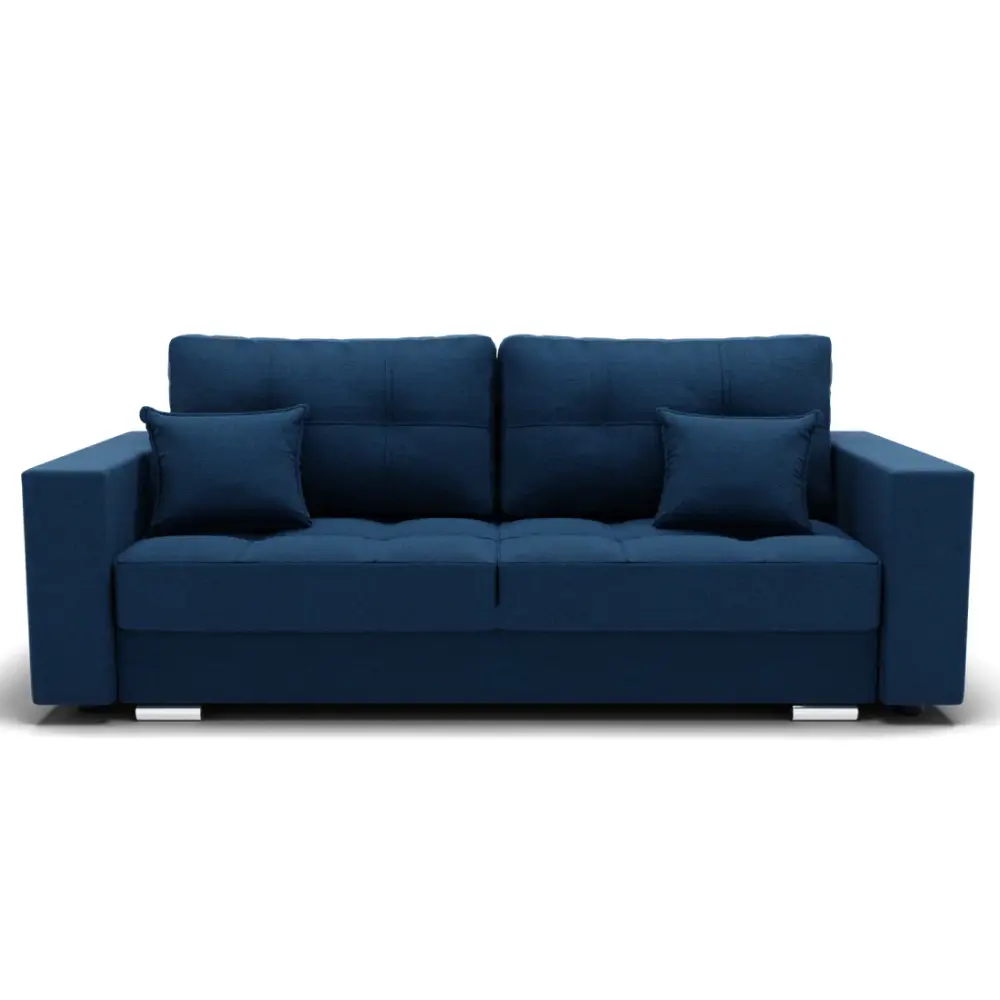 Фото Диван прямой Золотое руно Талисман-1 105x87x81 см ткань цвет синий Фото Диван прямой Золотое руно Талисман-1 105x87x81 см ткань цвет синий