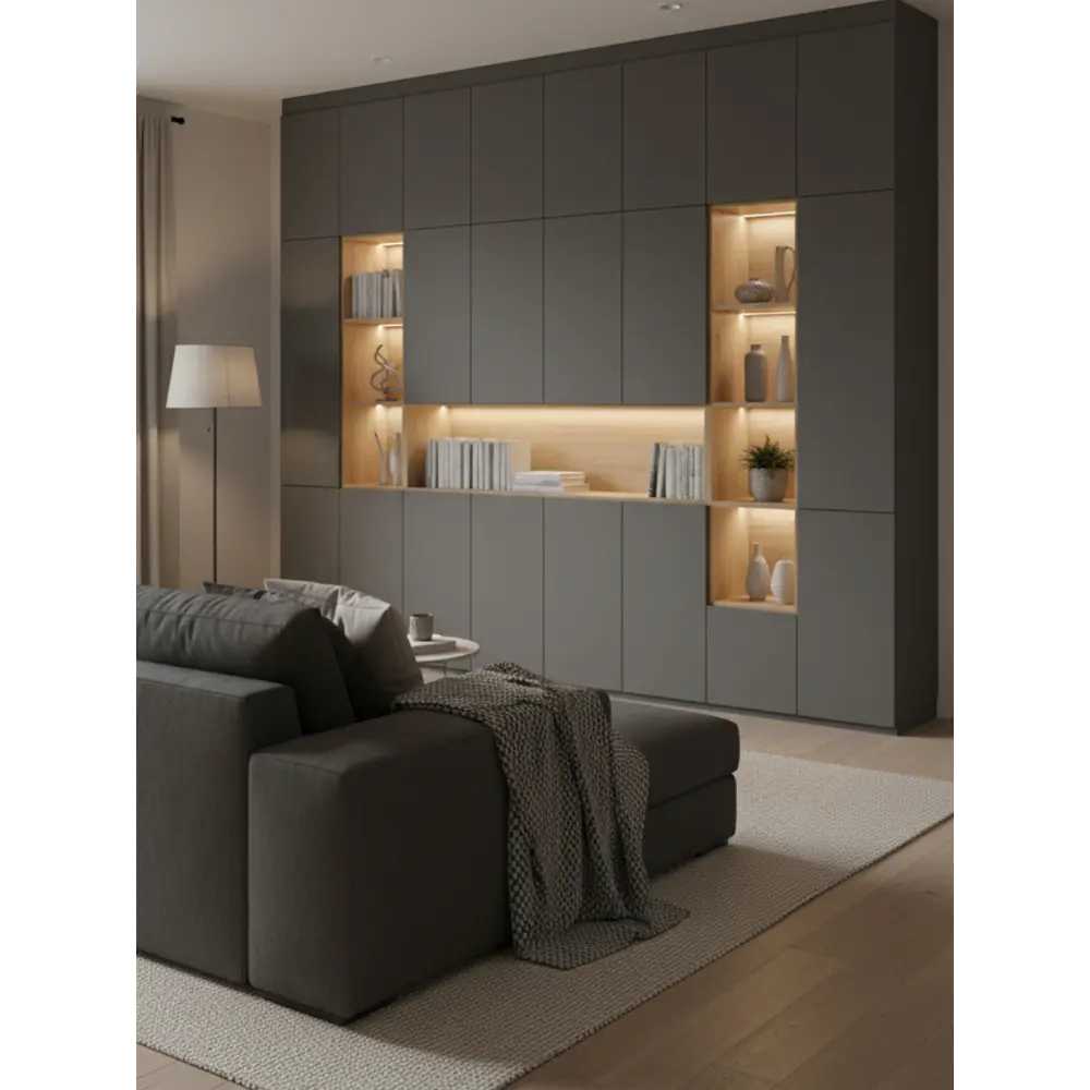 Фото 10 Мебельная панель ЛДСП Увадрев 300x1900x18 мм цвет графит кромка ПВХ со всех сторон Фото 10 Мебельная панель ЛДСП Увадрев 300x1900x18 мм цвет графит кромка ПВХ со всех сторон