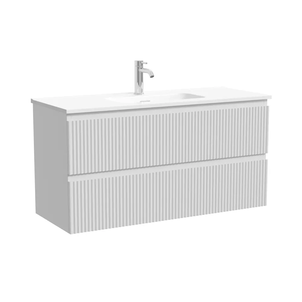 Фото Тумба под раковину подвесная Sancos Snob R SNR100/39W 99.5см цвет bianco