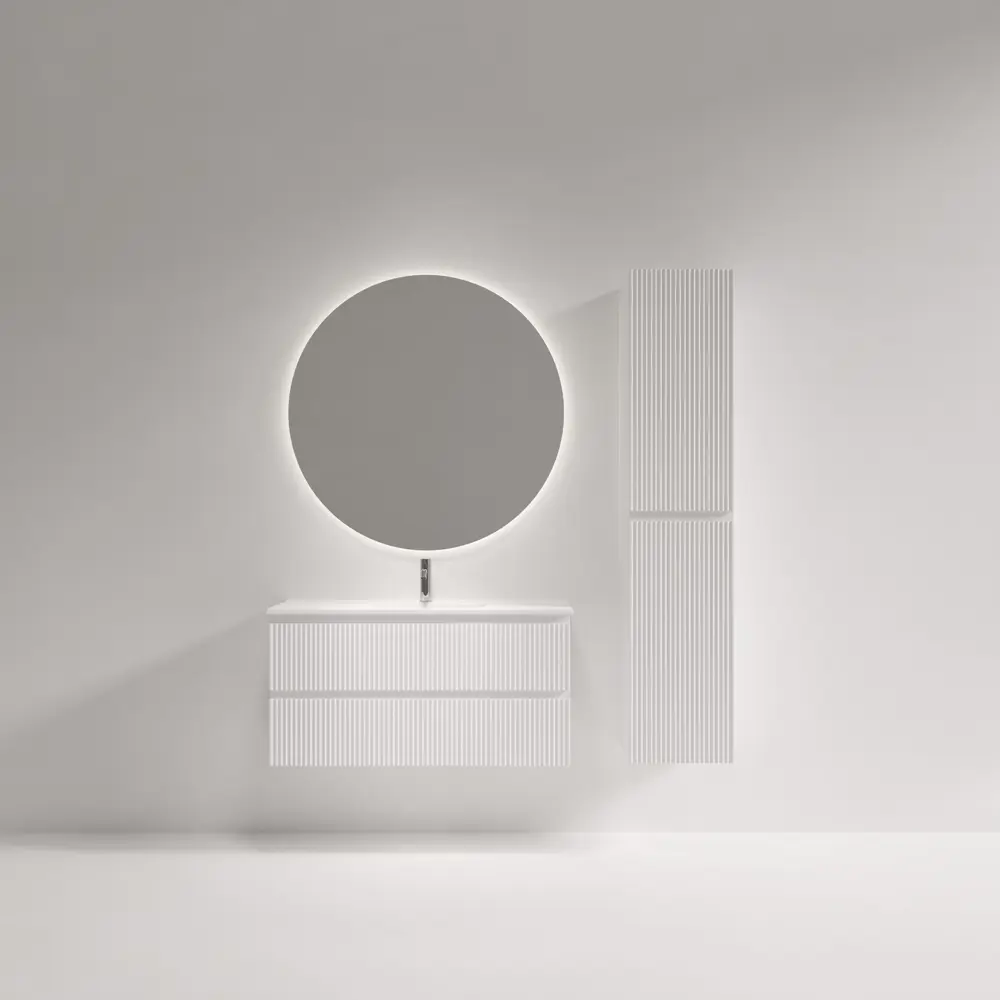 Фото 2 Тумба под раковину подвесная Sancos Snob R SNR100/39W 99.5см цвет bianco