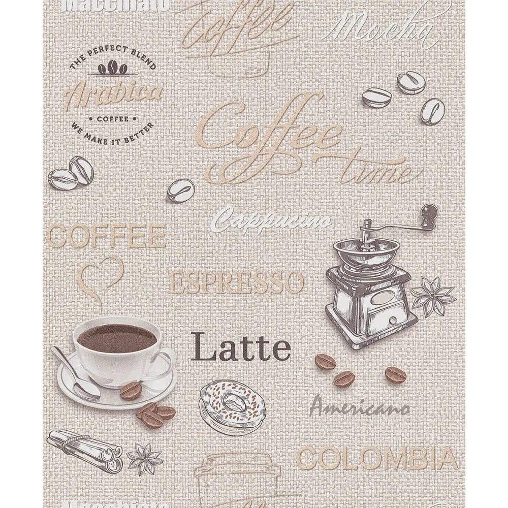 Фото 2 Обои флизелиновые Белвинил Кофе Еврокомфорт 0.53 м цвет бежевый;белый;коричневый (кофе 1039-51) 523617 Фото 2 Обои флизелиновые Белвинил Кофе Еврокомфорт 0.53 м цвет бежевый;белый;коричневый (кофе 1039-51) 523617