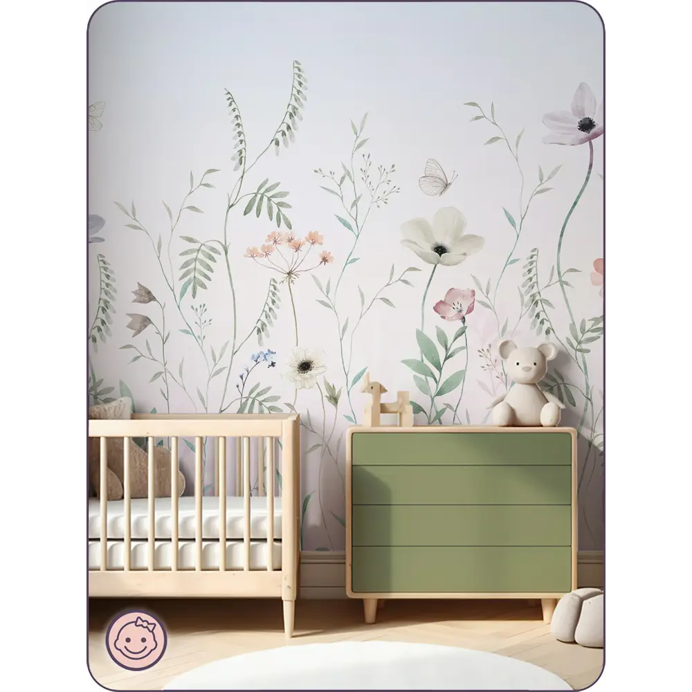 Фото 4 Фотообои флизелиновые Barton wall 3d цветы бабочки 600x270 см Фото 4 Фотообои флизелиновые Barton wall 3d цветы бабочки 600x270 см