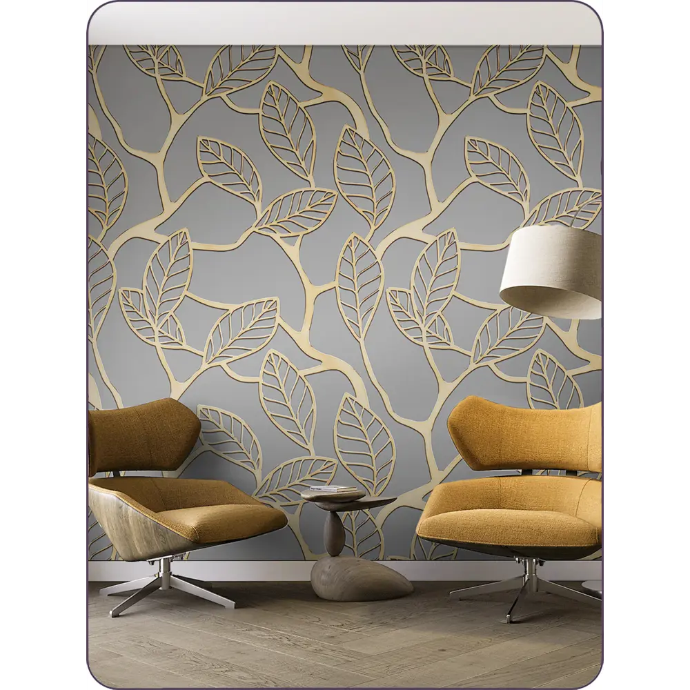 Фото 3 Фотообои флизелиновые Barton wall 3d листья абстракция 300x270 см Фото 3 Фотообои флизелиновые Barton wall 3d листья абстракция 300x270 см