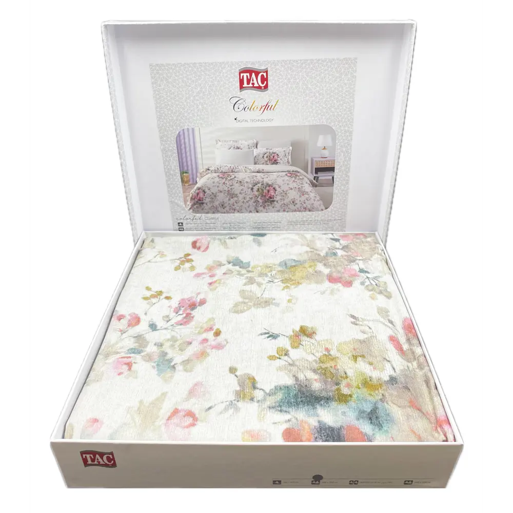 Фото 4 Комплект постельного белья Tac Digital сатин евро наволочки 50 x 70- 4 шт цвет розовый