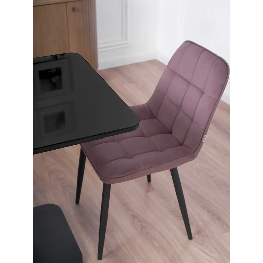 Фото 10 Кухонный стол прямоугольный Frenesie 110x70 см стекло цвет черный глянец Фото 10 Кухонный стол прямоугольный Frenesie 110x70 см стекло цвет черный глянец