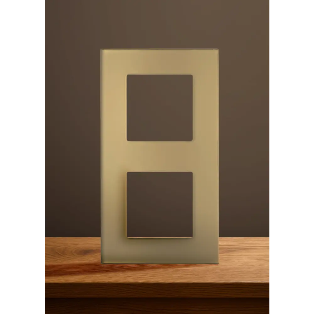 Фото 7 Рамка для розеток и выключателей Vell GD2P-GL 2 поста цвет желтый