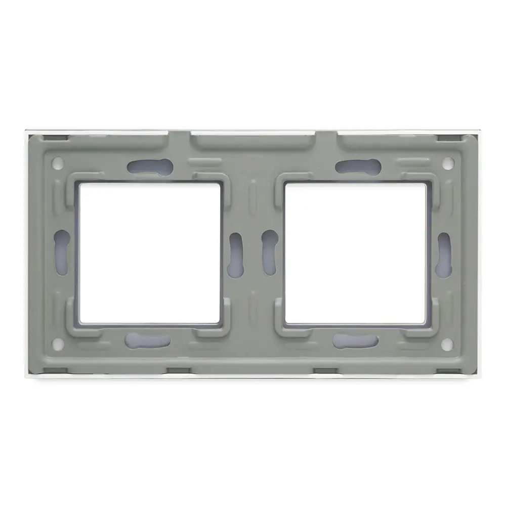 Фото 2 Рамка для розеток и выключателей Vell GD2P-GL 2 поста цвет желтый