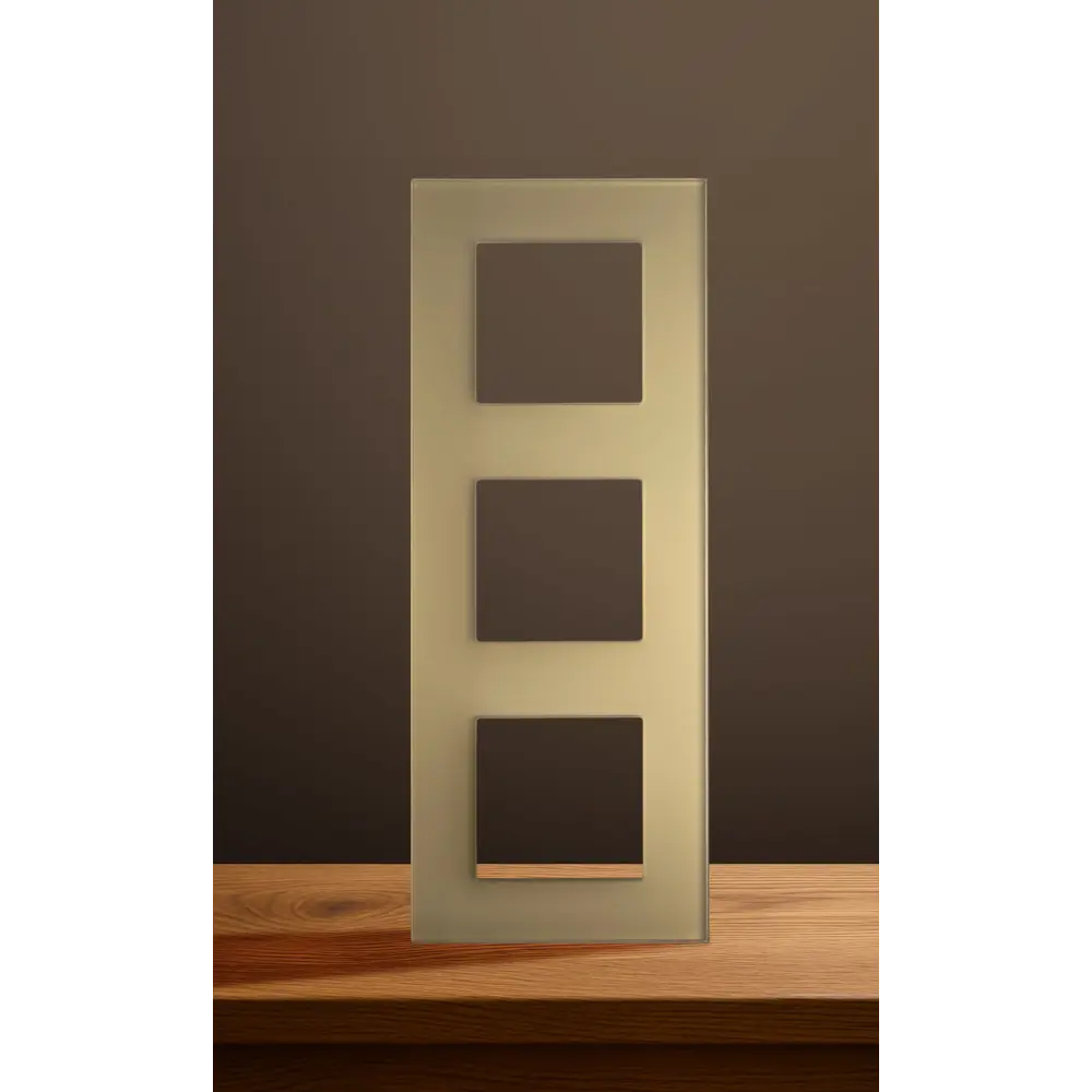 Фото 7 Рамка для розеток и выключателей Vell GD3P-GL 3 поста цвет желтый