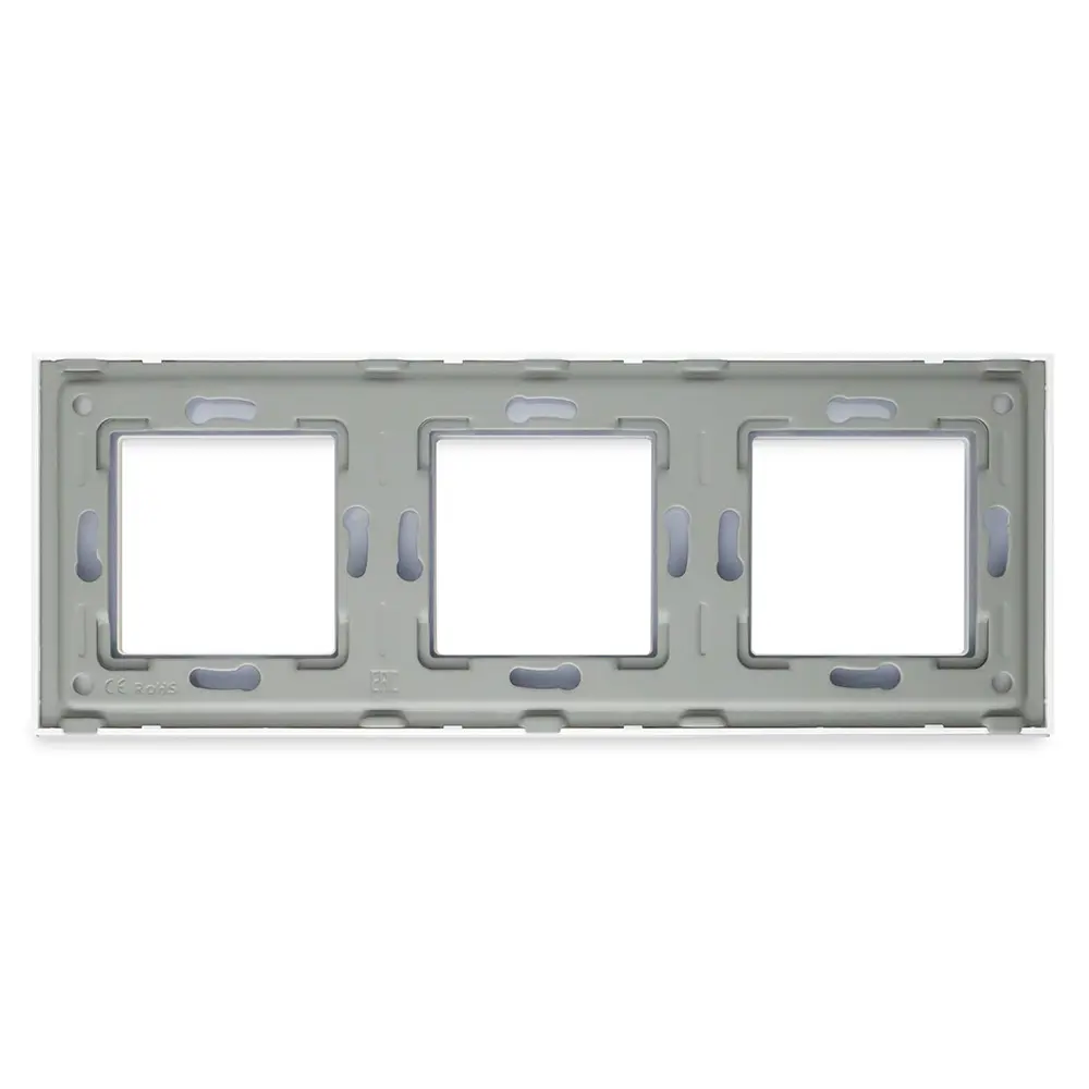 Фото 2 Рамка для розеток и выключателей Vell GD3P-GL 3 поста цвет желтый