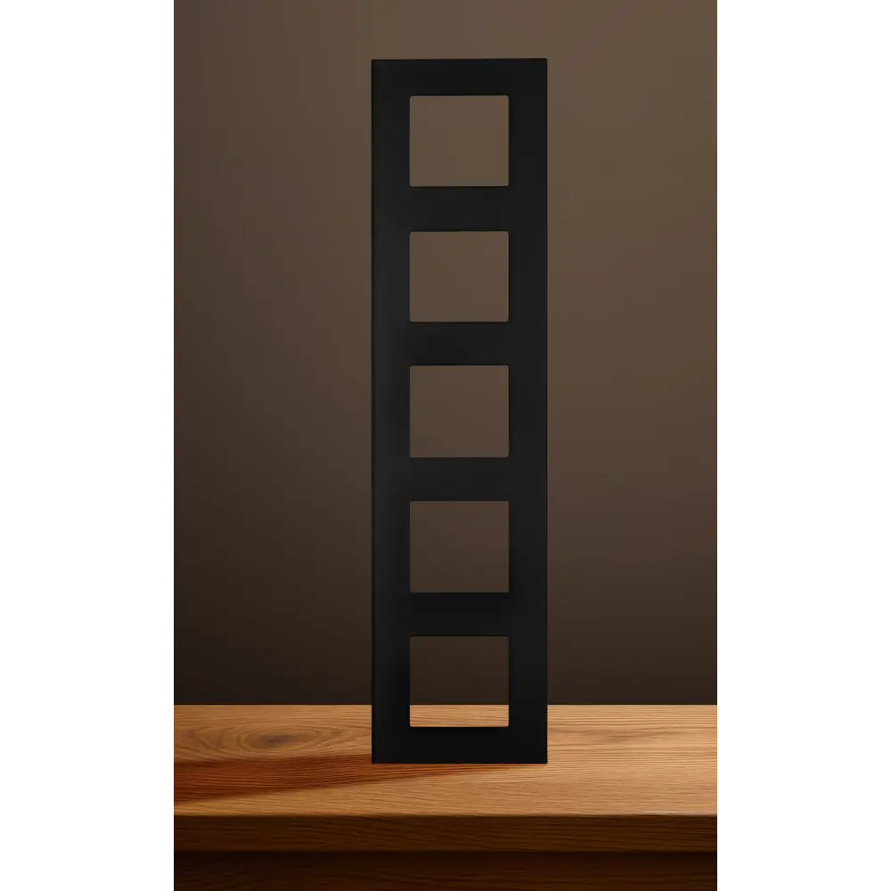 Фото 7 Рамка для розеток и выключателей Vell BK5P-GL 5 постов цвет черный Фото 7 Рамка для розеток и выключателей Vell BK5P-GL 5 постов цвет черный