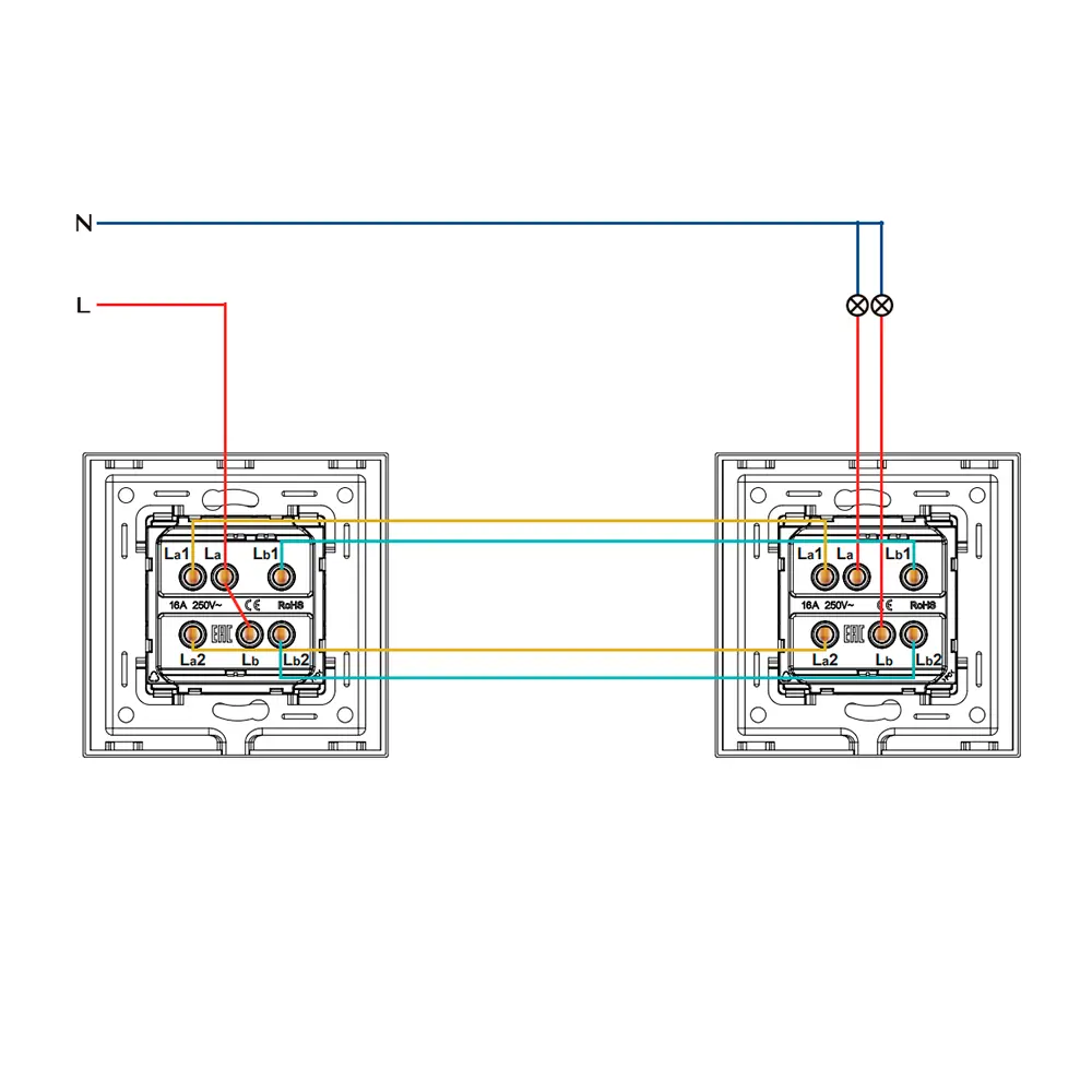 Фото 4 Выключатель встраиваемый Vell 1379046 1 клавиша цвет белый