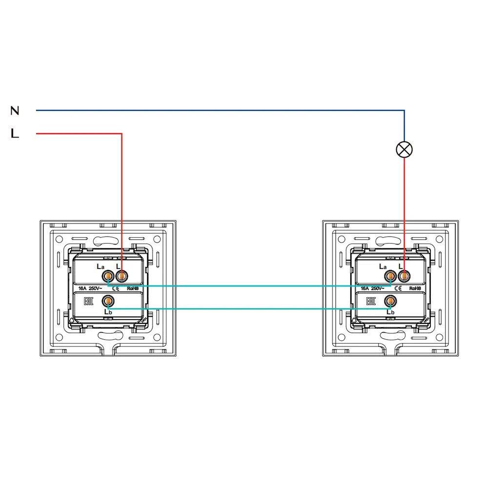 Фото 4 Выключатель встраиваемый Vell 1379042 1 клавиша цвет белый