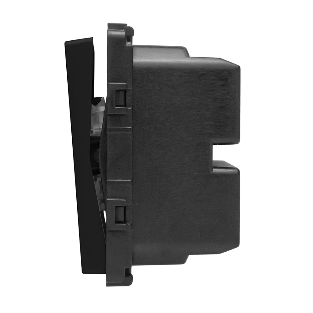 Фото 3 Выключатель встраиваемый Vell 1379031 1 клавиша цвет черный