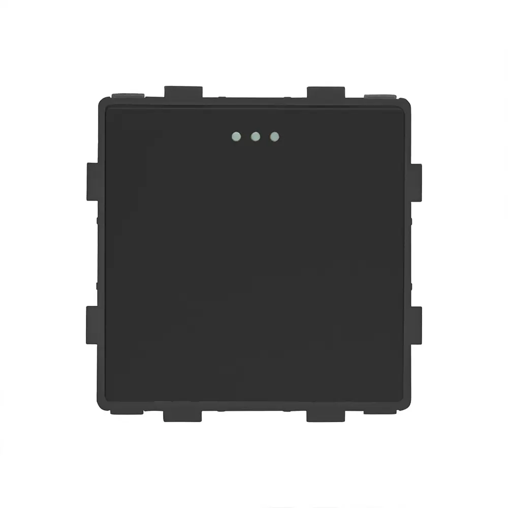 Фото Выключатель встраиваемый Vell 1379043 1 клавиша цвет черный